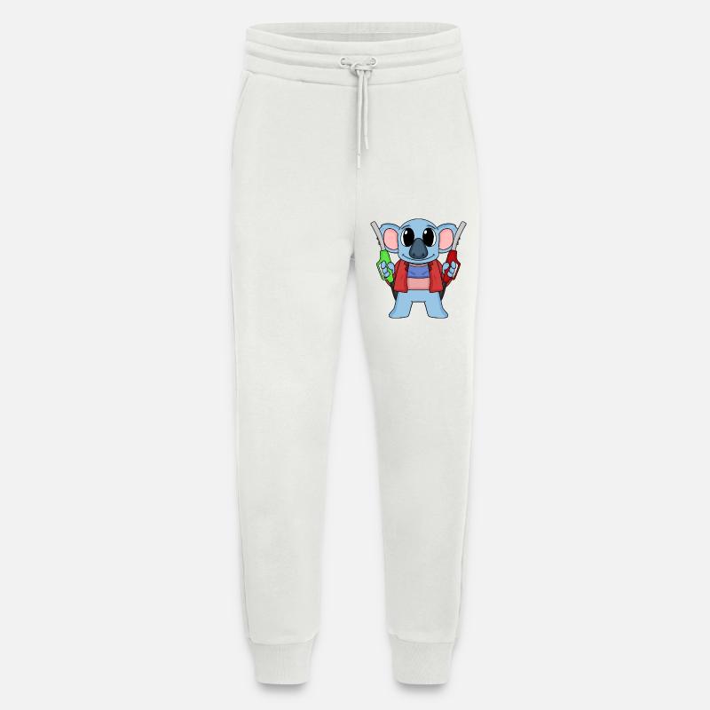 Gas station attendant Koala gas station - Jogging Pants - made by SPREAD  - OFF WHITE