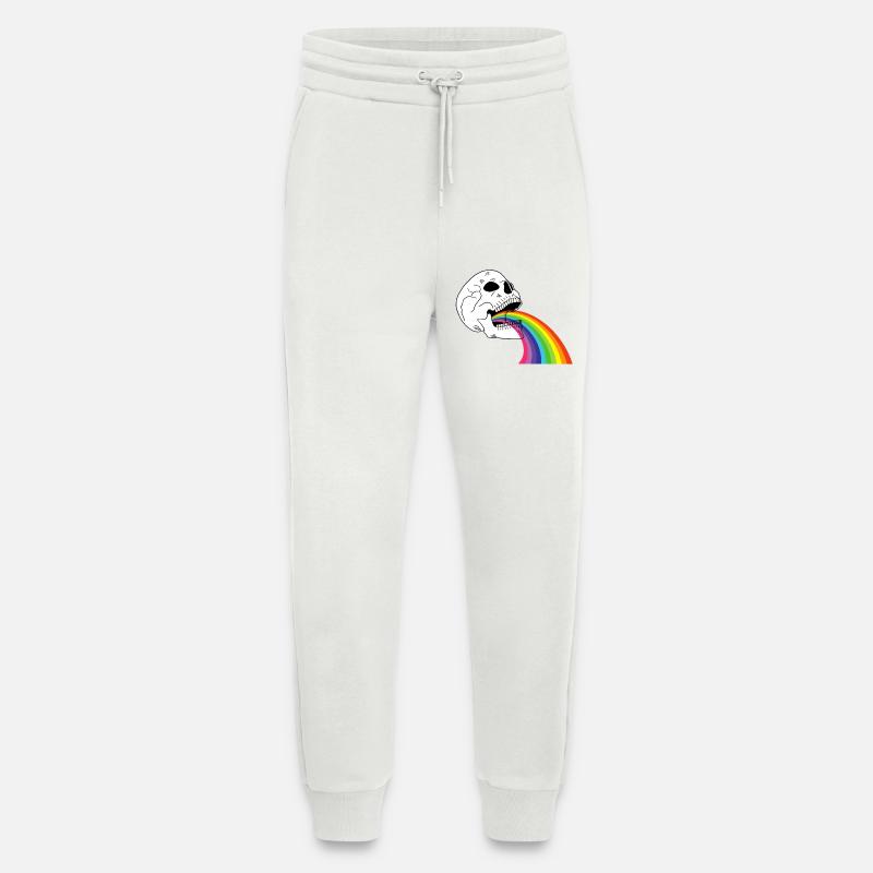 Regenbogen-Totenkopf - Jogginghose - made by SPREAD - OFF WHITE