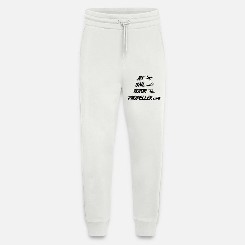 Flugzeug Enthusiast - Jogginghose - made by SPREAD - OFF WHITE