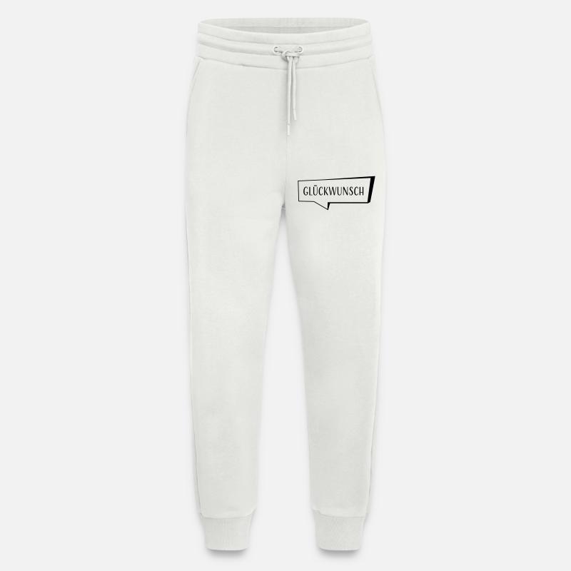 Speech bubble congratulations - Jogging Pants - made by SPREAD  - OFF WHITE