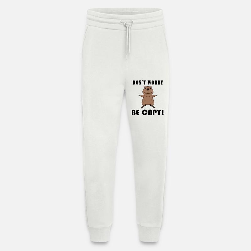 Capybara Capybara Gift - Jogging Pants - made by SPREAD  - OFF WHITE