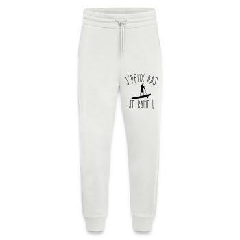 J'peux pas je rame  - Pantalon de jogging bio décontracté fabriqué en UE - OFF WHITE - Devant