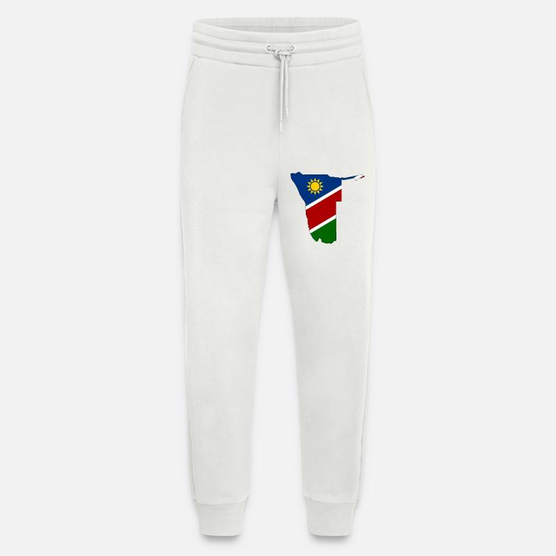 Namibia flag map - Jogging Pants - made by SPREAD  - OFF WHITE