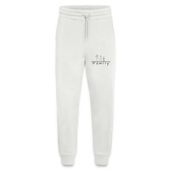 Stick figure family - Jogging Pants - made by SPREAD  - OFF WHITE - Front
