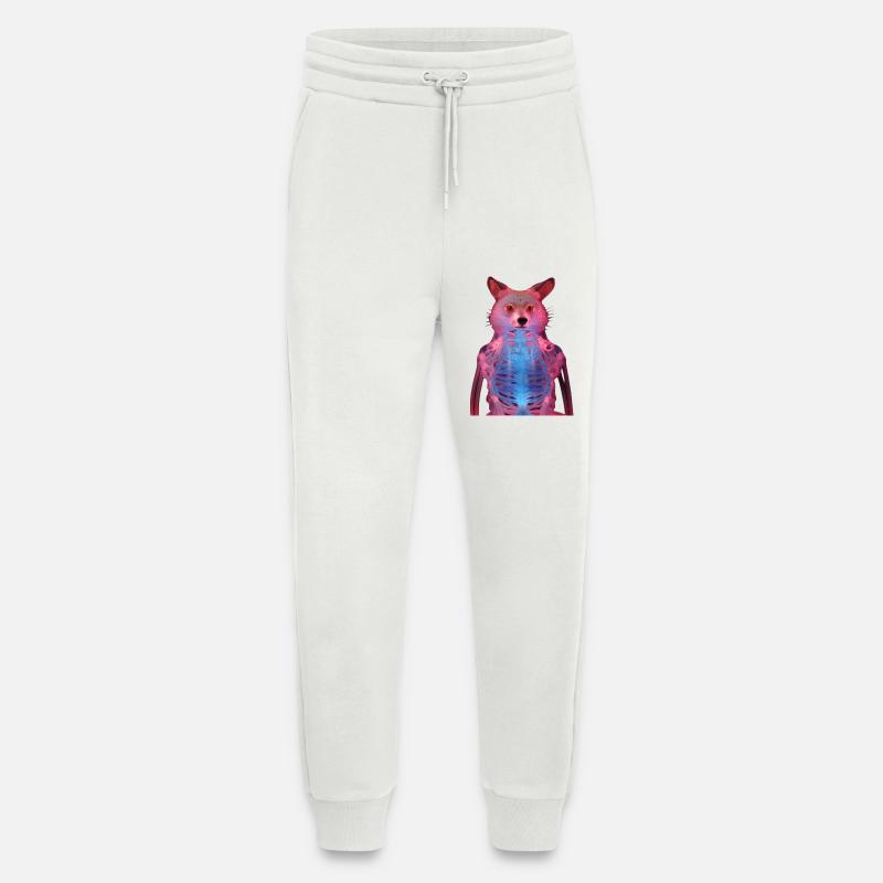 Glowing fox with neon effect - Jogging Pants - made by SPREAD  - OFF WHITE