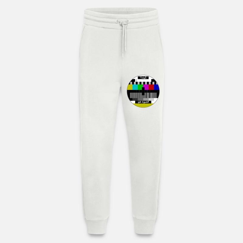 Test pattern arabic - Jogging Pants - made by SPREAD  - OFF WHITE