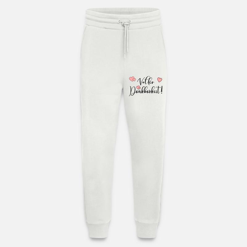 Voller Dankbarkeit VERTRAUEN HOFFNUNG - Jogginghose - made by SPREAD - OFF WHITE
