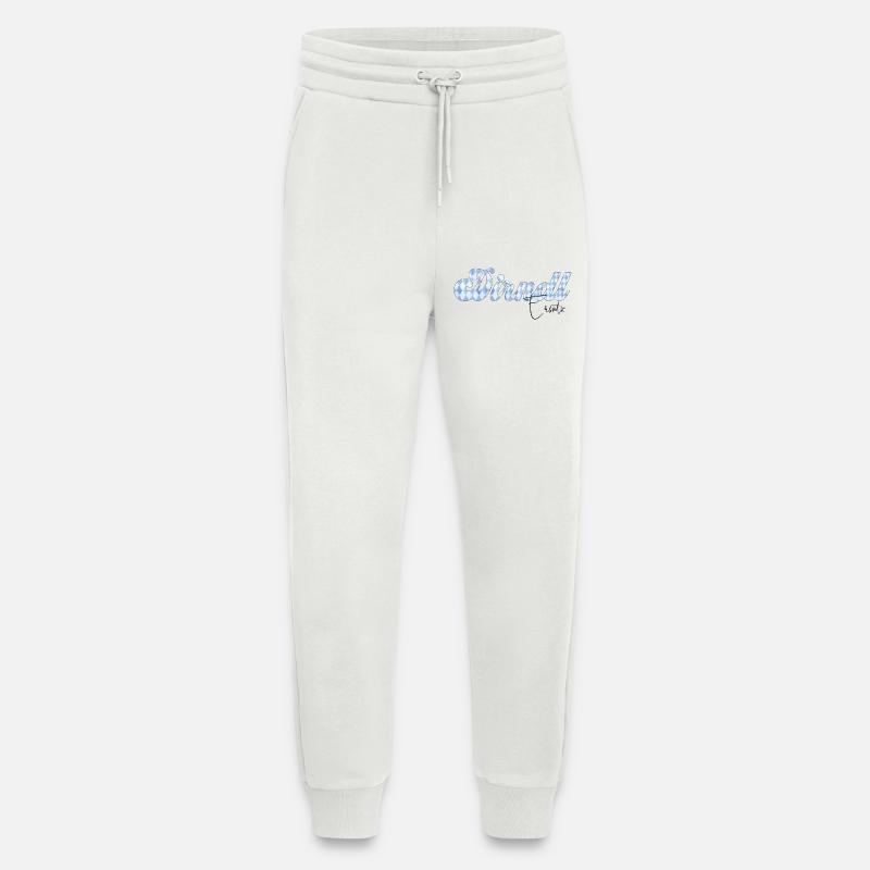 Dirndl Schrift Bayern Muster - Jogginghose - made by SPREAD - OFF WHITE