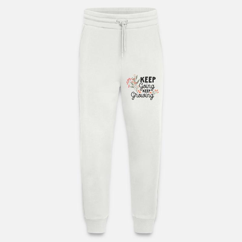 Keep Going, Keep Growing - Jogging Pants - made by SPREAD  - OFF WHITE