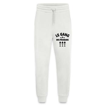 pêche, pêcheur amateur, truite - Pantalon de jogging bio décontracté fabriqué en UE - OFF WHITE - Devant
