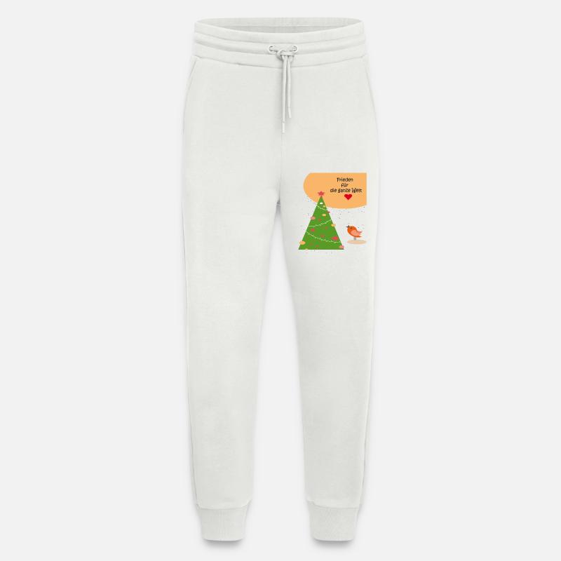 Weihnachten Frieden - Jogginghose - made by SPREAD - OFF WHITE