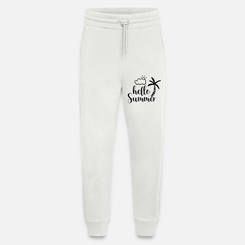 Hello summer palm tree - Jogging Pants - made by SPREAD  - OFF WHITE