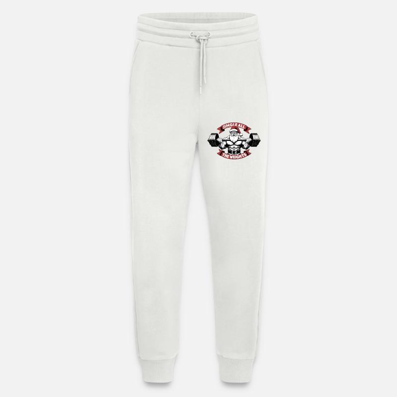 Weihnachtsgeschenk - Jingle All The Weights - Jogginghose - made by SPREAD - OFF WHITE