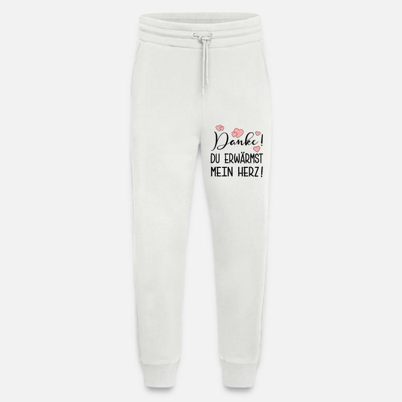 DANKE SPRÜCHE - DANKBARKEIT AUSDRÜCKEN - Jogginghose - made by SPREAD - OFF WHITE