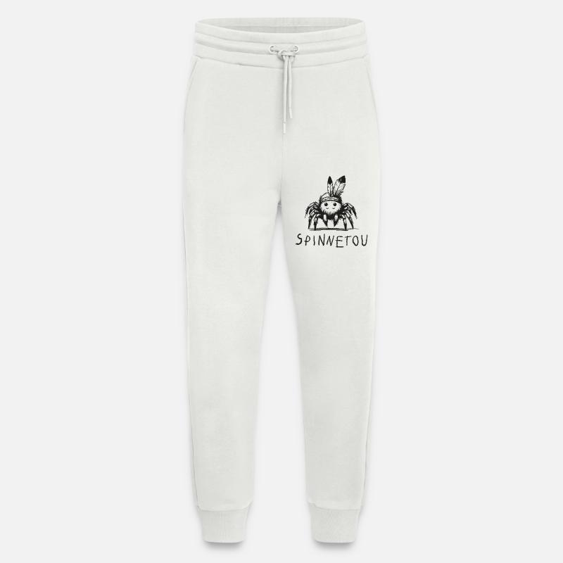 spinnetou wortspiel spinne lustig winnetou - Jogginghose - made by SPREAD - OFF WHITE
