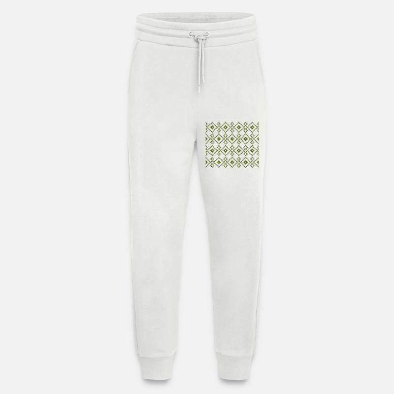 Pull uni de Noël (vert) - Pantalon de jogging bio décontracté fabriqué en UE - OFF WHITE