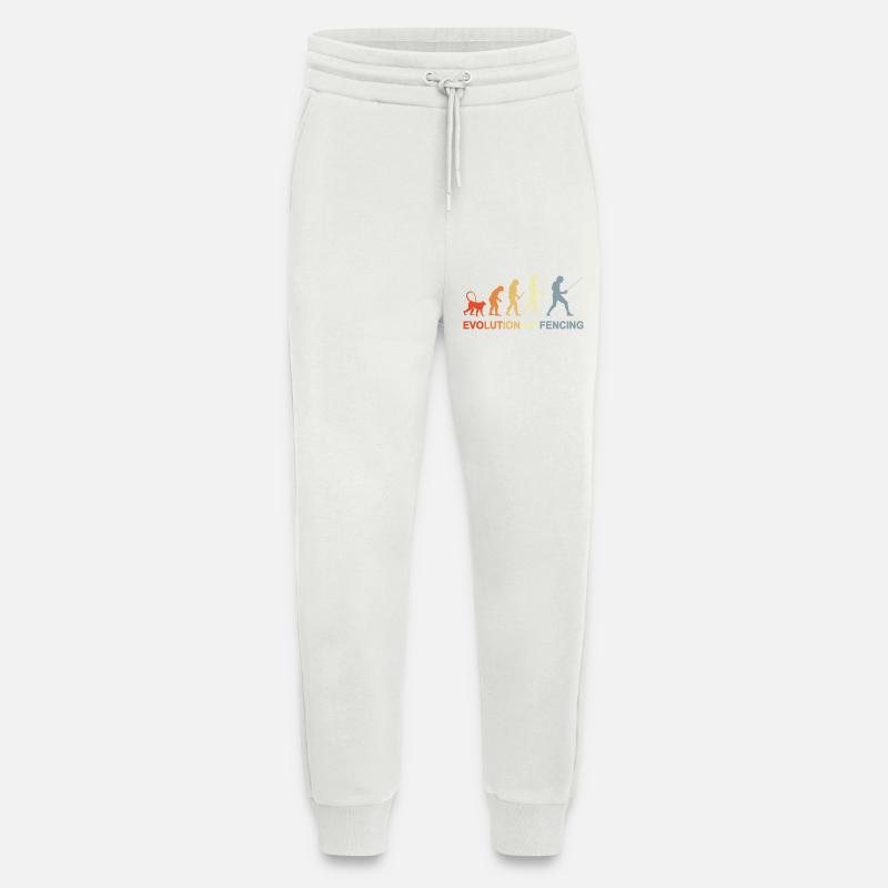 Fencing Evolution - Jogging Pants - made by SPREAD  - OFF WHITE