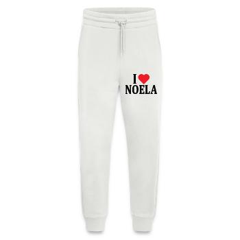 t-shirt j’aime Noela t-shirt idée cadeau - Pantalon de jogging bio décontracté fabriqué en UE - OFF WHITE - Devant