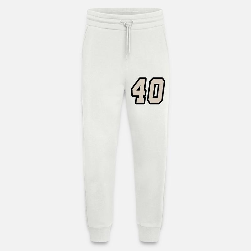 Nummer vierzig 40 - Jogginghose - made by SPREAD - OFF WHITE