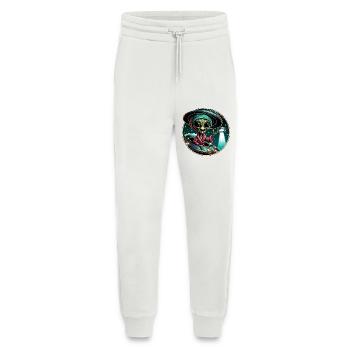 Außerirdischer Detektiv im UFO-Licht - Jogginghose - made by SPREAD - OFF WHITE - Vorne
