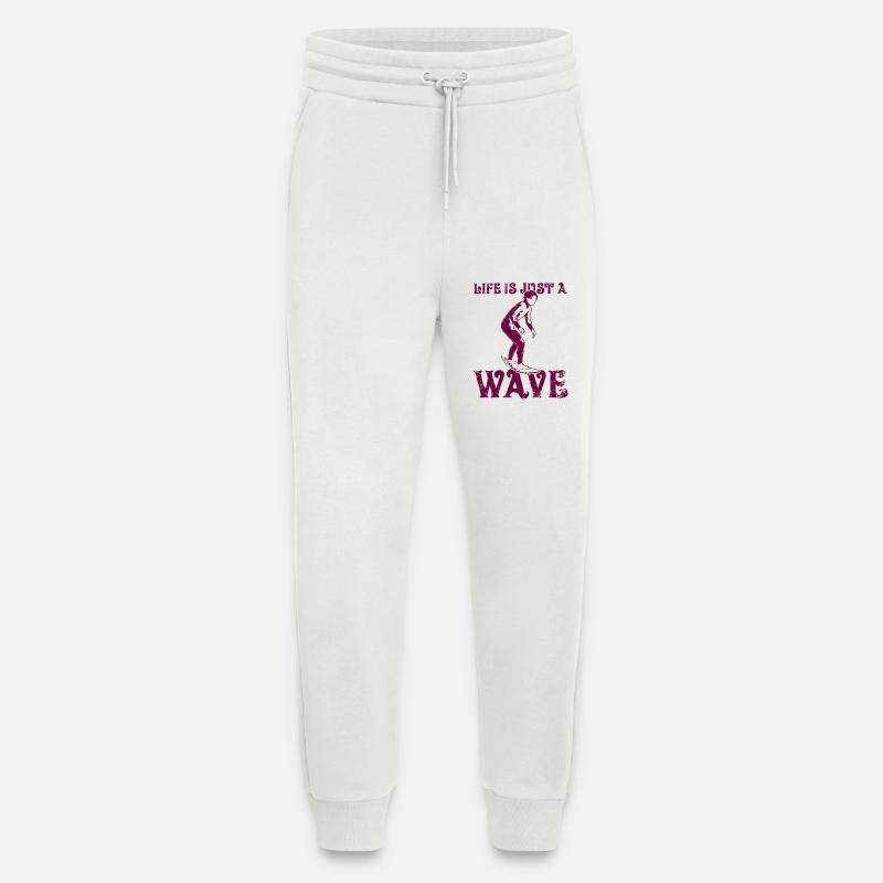 Life is just a wave - Jogging Pants - made by SPREAD  - OFF WHITE