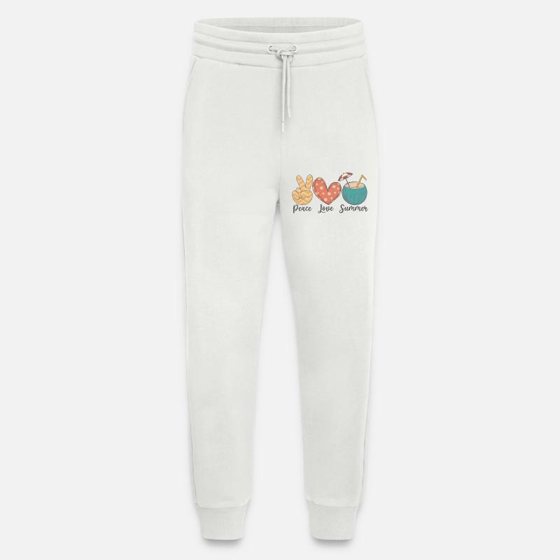 Frieden Liebe Sommer - Jogginghose - made by SPREAD - OFF WHITE