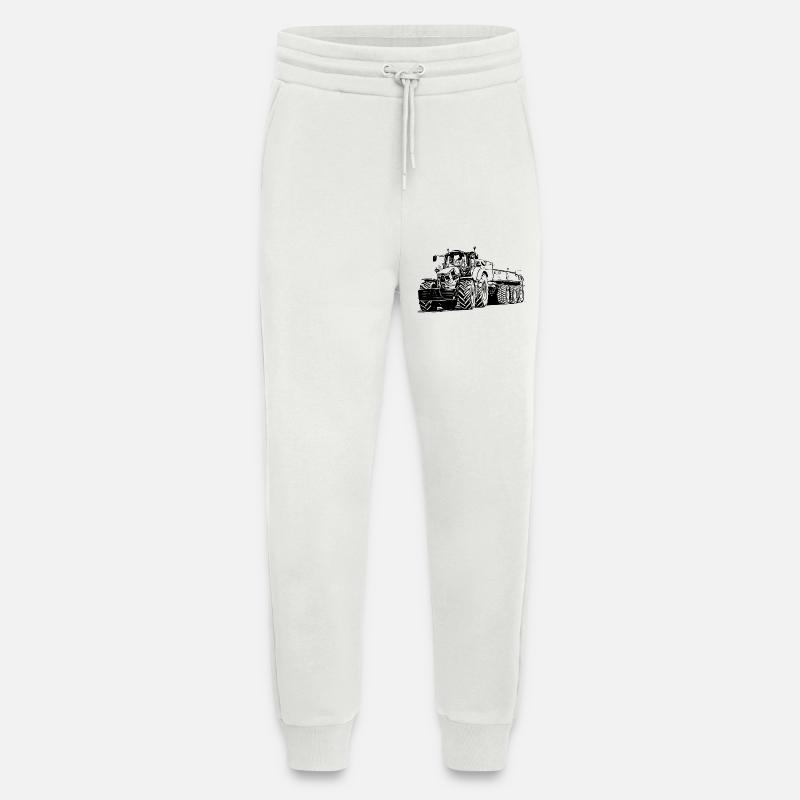 Traktor mit Anhänger - Jogginghose - made by SPREAD - OFF WHITE