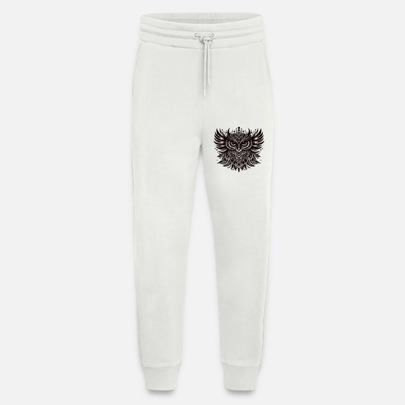 Schwarze Eule - Jogginghose - made by SPREAD - OFF WHITE