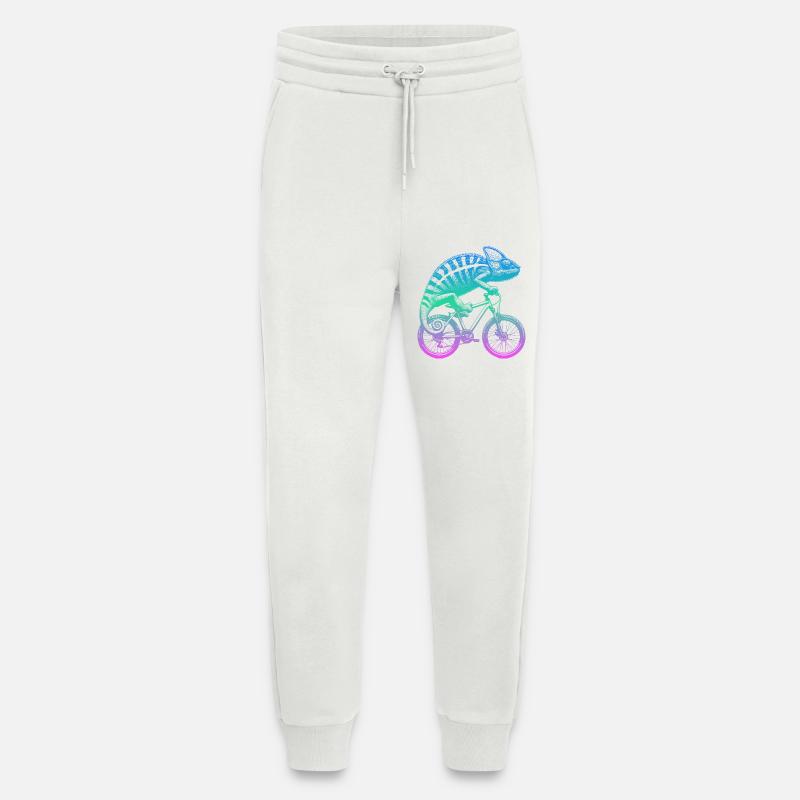Radfahrendes Chamäleon - Jogginghose - made by SPREAD - OFF WHITE