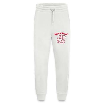 Mit Allem? - Jogginghose - made by SPREAD - OFF WHITE - Vorne