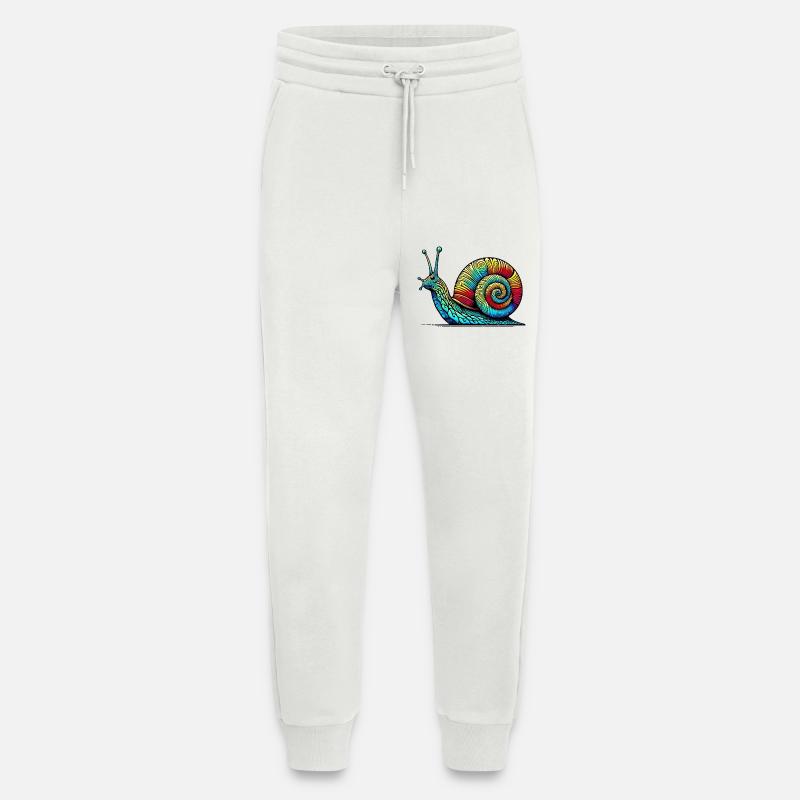 Escargot - Pantalon de jogging bio décontracté fabriqué en UE - OFF WHITE