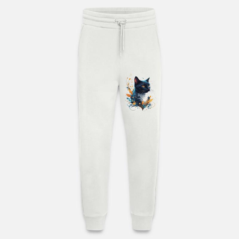 Bunte Katze - Jogginghose - made by SPREAD - OFF WHITE