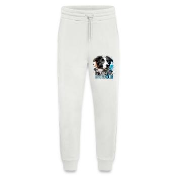 Border Collie Welpe intelligentester Hund Geschenk - Jogginghose - made by SPREAD - OFF WHITE - Vorne