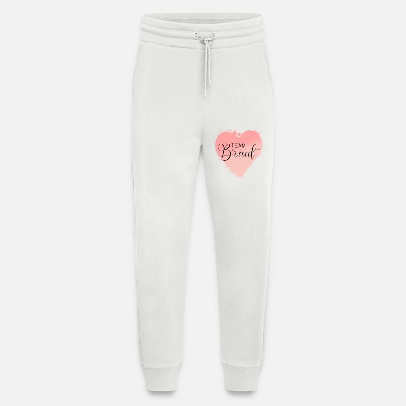 Team Braut-Herz! Personalisierbar - Jogginghose - made by SPREAD - OFF WHITE