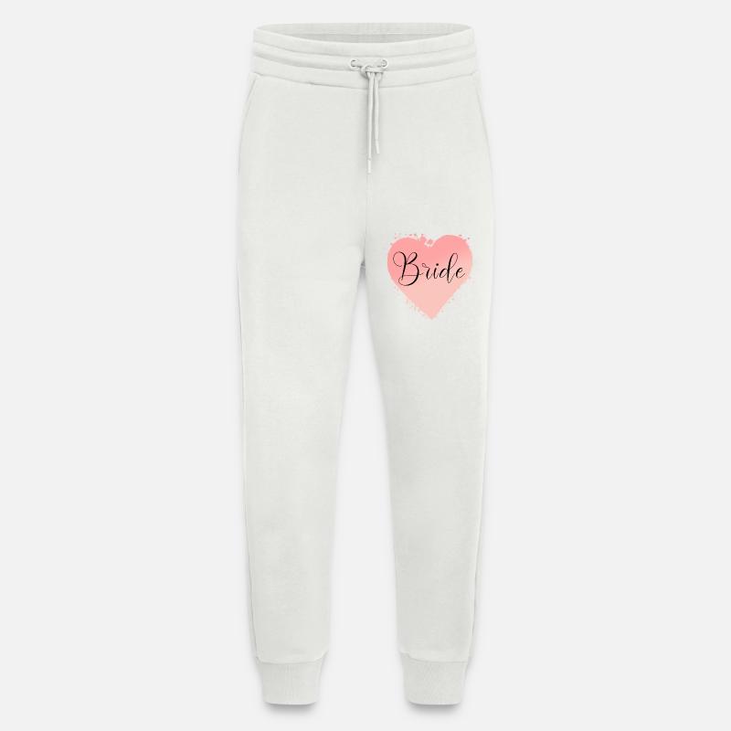 Team Bride-Herz! Personalisierbar - Jogginghose - made by SPREAD - OFF WHITE