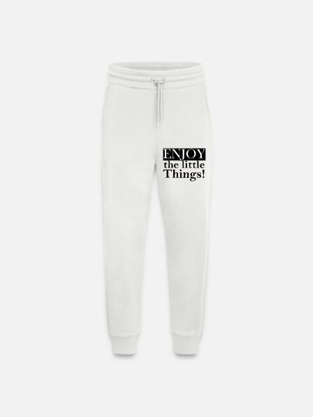 Enjoy little things Lettering - Jogging Pants - made by SPREAD  - OFF WHITE
