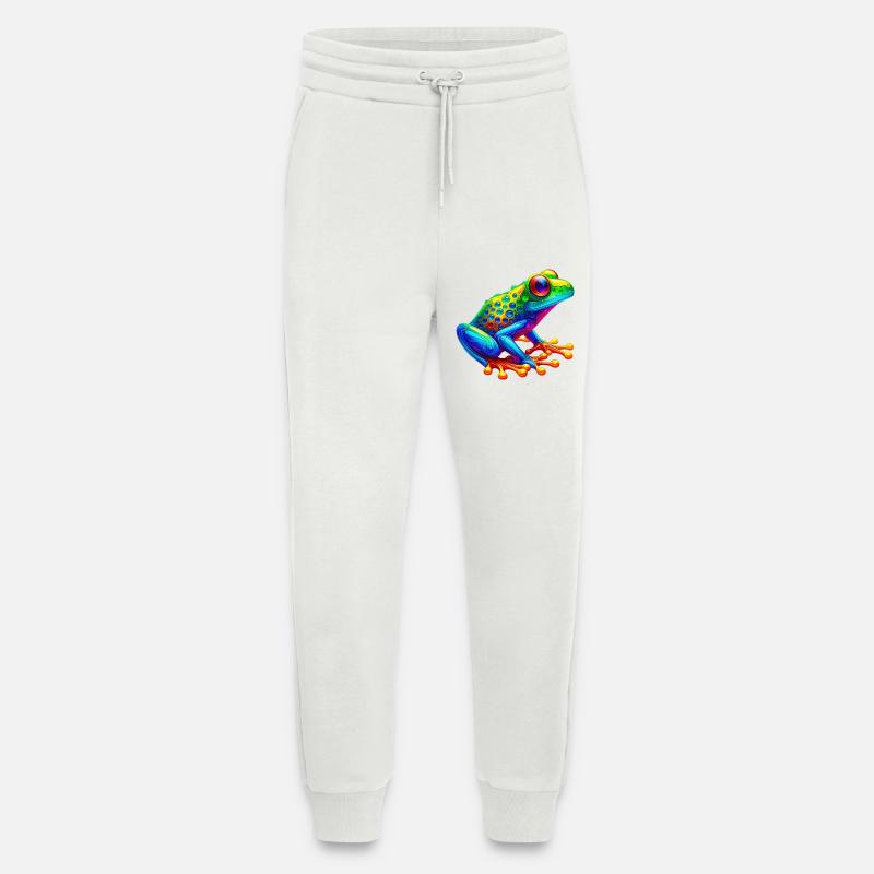 Grenouille - Pantalon de jogging bio décontracté fabriqué en UE - OFF WHITE