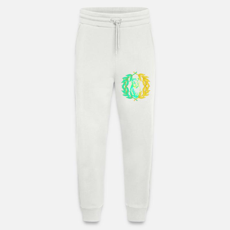 Leopard Tiger Katze Lorbeerkranz - Jogginghose - made by SPREAD - OFF WHITE
