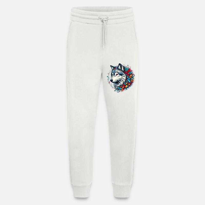 Wolf - Jogging Pants - made by SPREAD  - OFF WHITE