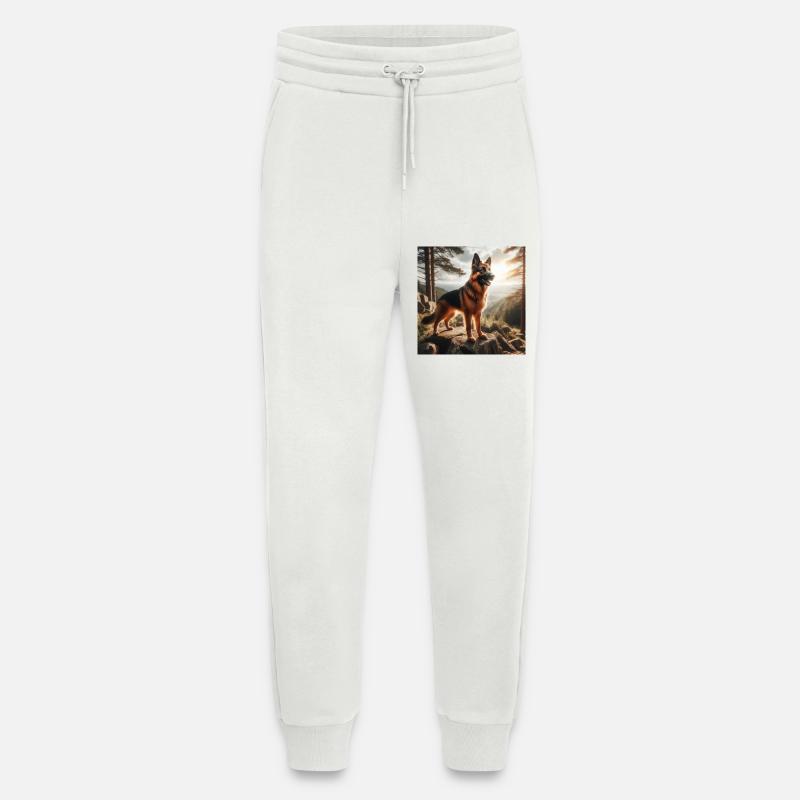 Deutscher Schäferhund Kunst - Jogginghose - made by SPREAD - OFF WHITE