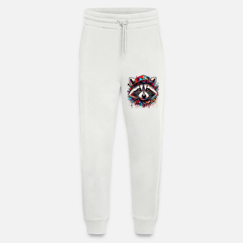 Waschbär mit Hutmütze Rap-Hut - Jogginghose - made by SPREAD - OFF WHITE