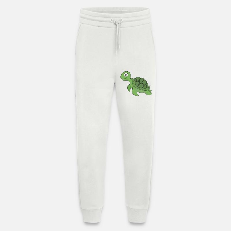 A friendly turtle - Jogging Pants - made by SPREAD  - OFF WHITE
