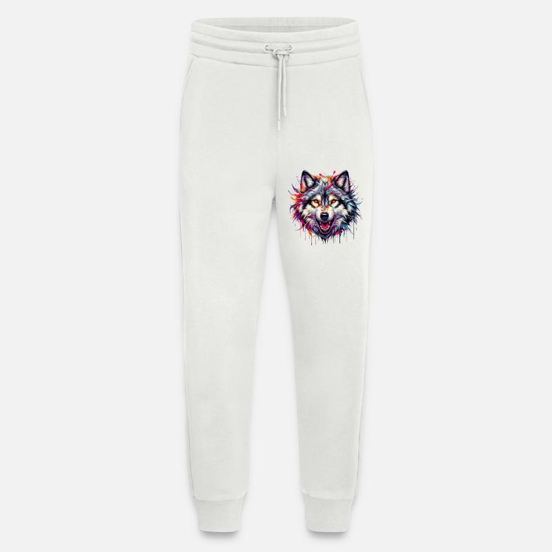 Wolf - Jogging Pants - made by SPREAD  - OFF WHITE