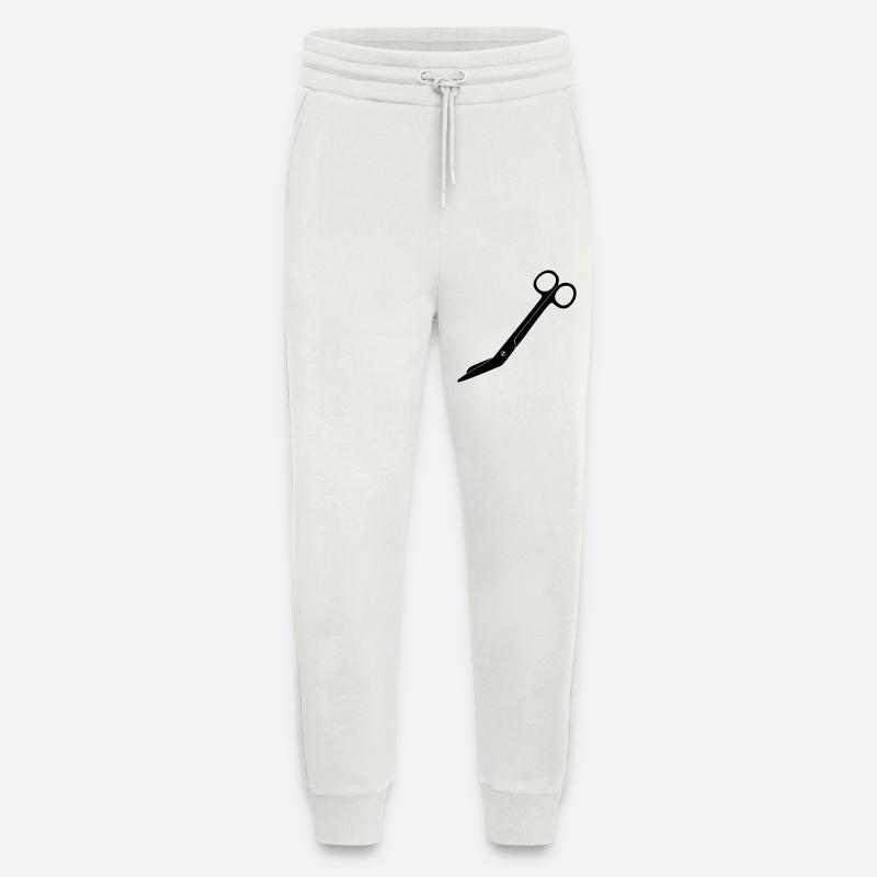 Bandage scissors - Jogging Pants - made by SPREAD  - OFF WHITE