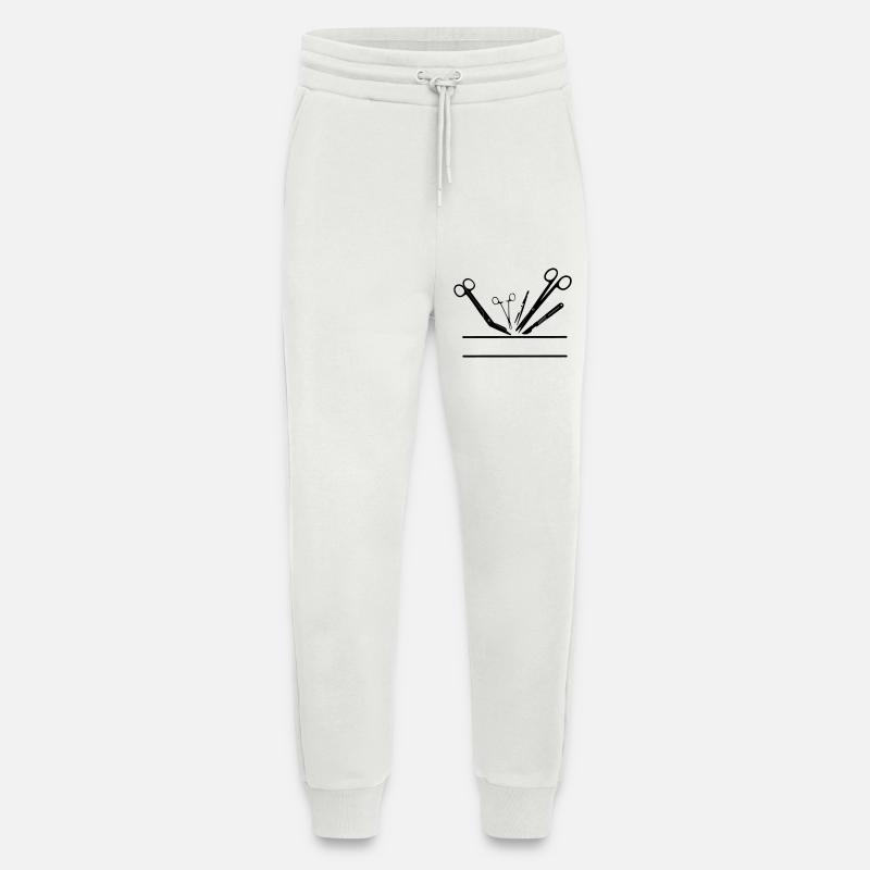 Bannière de nom d’outil d’opération - Pantalon de jogging bio décontracté fabriqué en UE - OFF WHITE