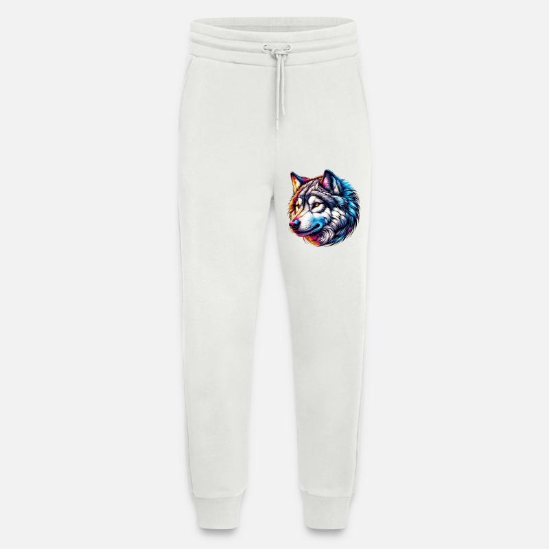 Wolf - Jogging Pants - made by SPREAD  - OFF WHITE