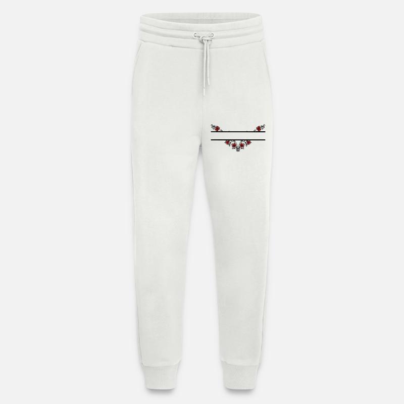 Blume dekoratives Banner - Jogginghose - made by SPREAD - OFF WHITE