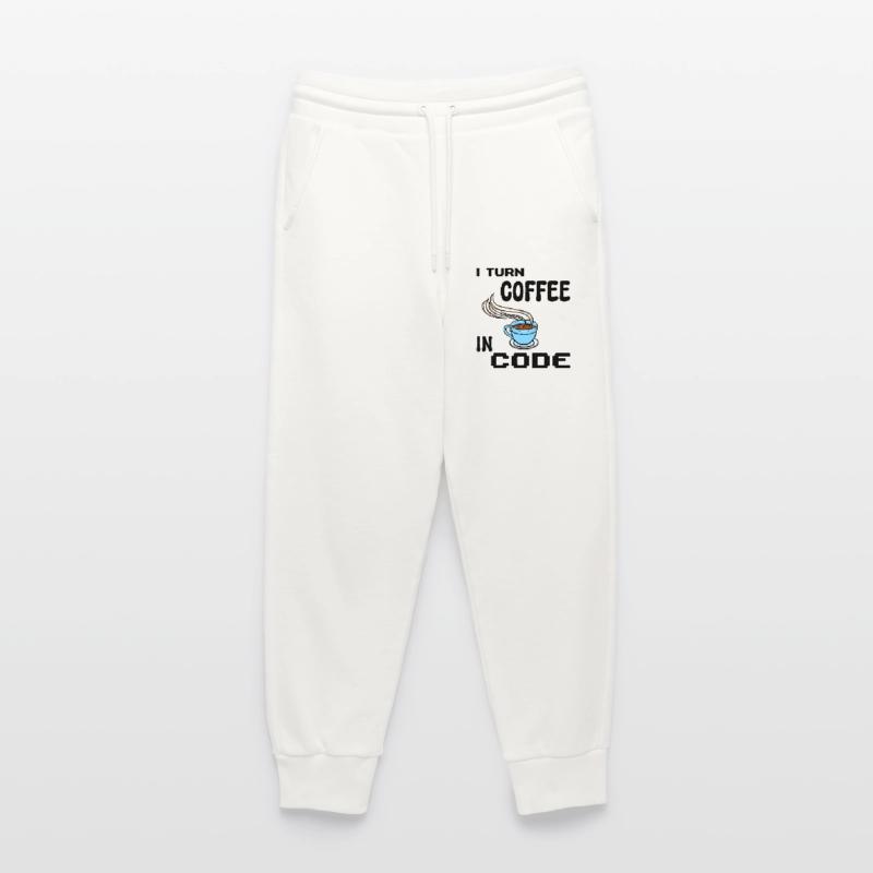 Programmeur de code Scripting Statement Développeur Pantalon de jogging bio décontracté fabriqué en UE