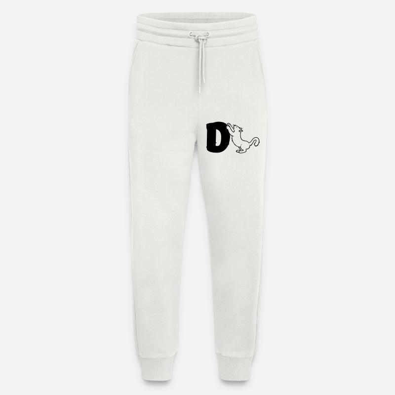 Katze Buchstabe D - Jogginghose - made by SPREAD - OFF WHITE