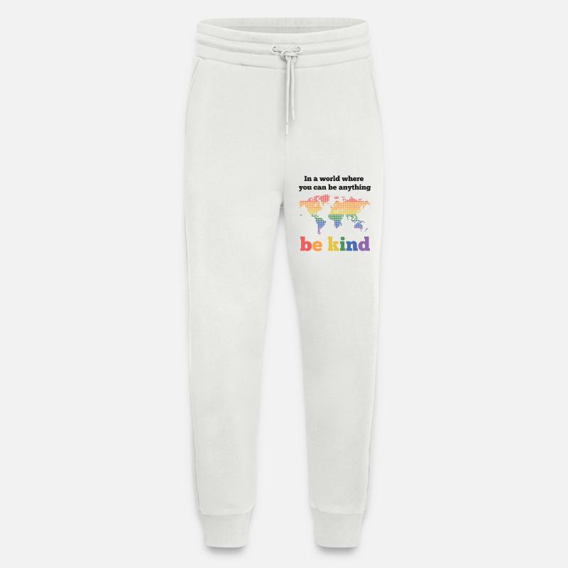 LGBTQ-Pride-Monat - Sei freundlich - Jogginghose - made by SPREAD - OFF WHITE